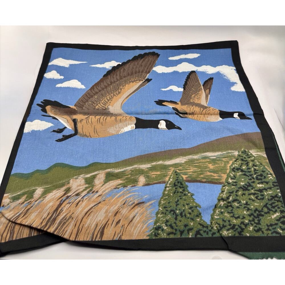 Handmade Canada Goose Pillow Ready to Stuff Double Sided Cabin Decor